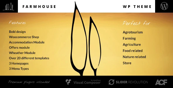 Farmhouse – Agrotourism, Farm and Agriculture WordPress Theme