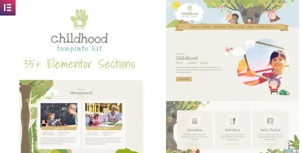 Childhood Kids – Child Care Center Elementor Template Kit