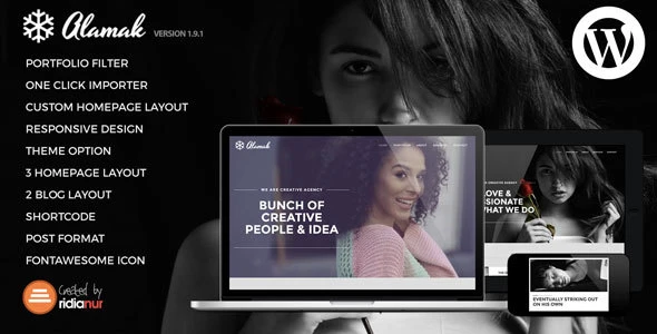 Alamak – Responsive One Page Portfolio Theme